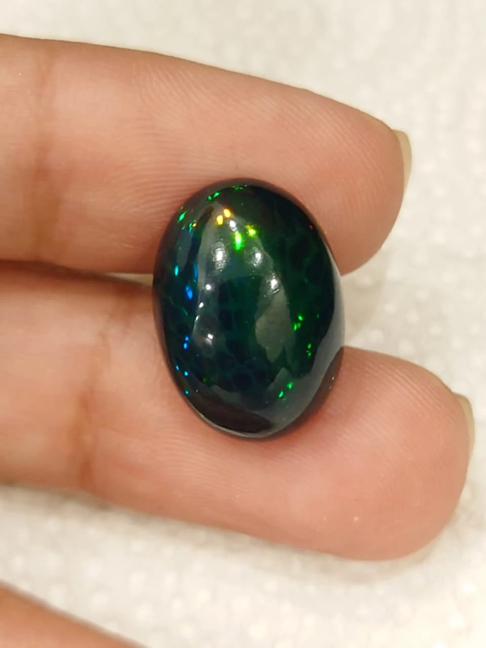 7.5ct Natural Black Opal from Ethiopia — view 2